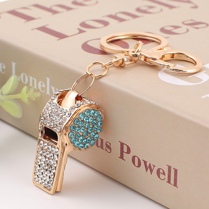Wholesale Rhinestone Whistle Alloy Keychains